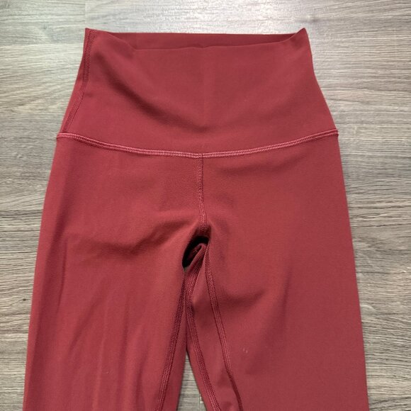 Lululemon Women's Align High-Rise Pant 28" - Dark Red - Picture 4 of 11